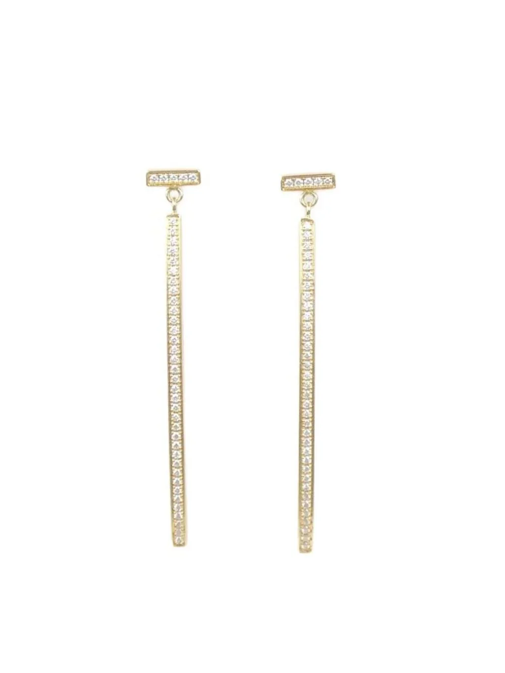 Tiffany & Co T Wire Bar Earrings